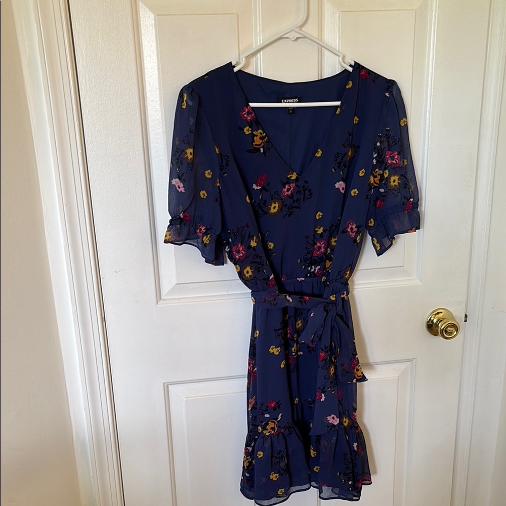Floral Blue Dress